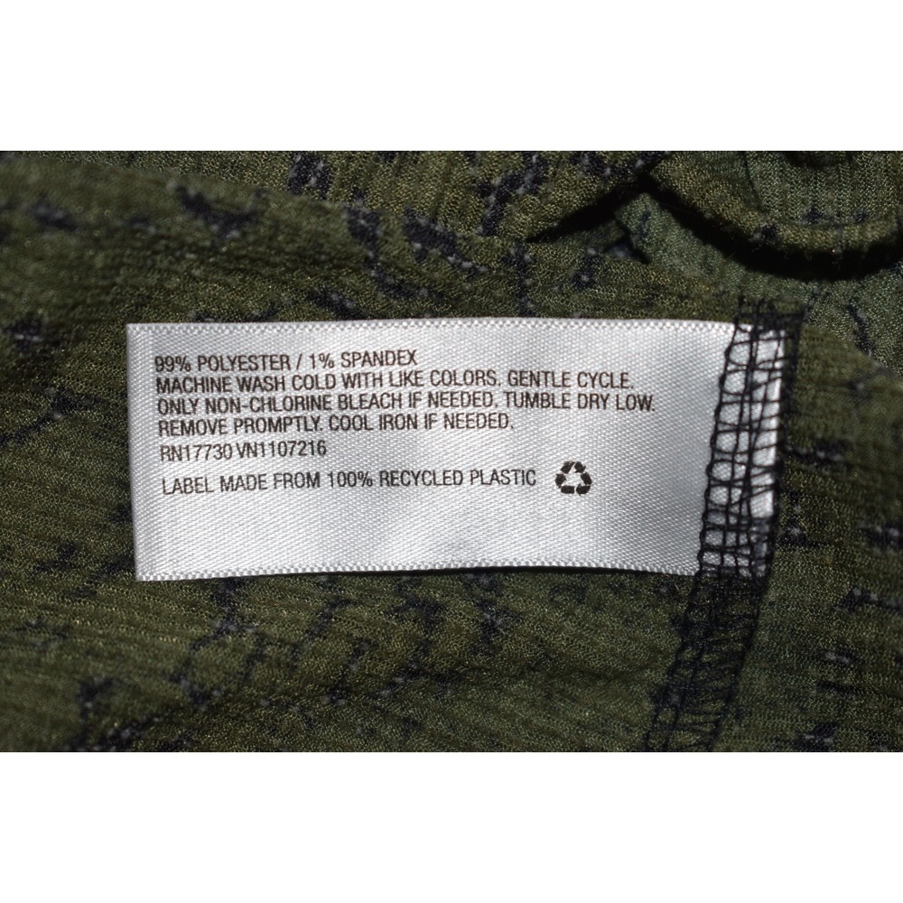 Ava & Viv Top 3X Green Floral Stretch Long Sleeve Lightweight‎ Flowey Pullover - Picture 10 of 16